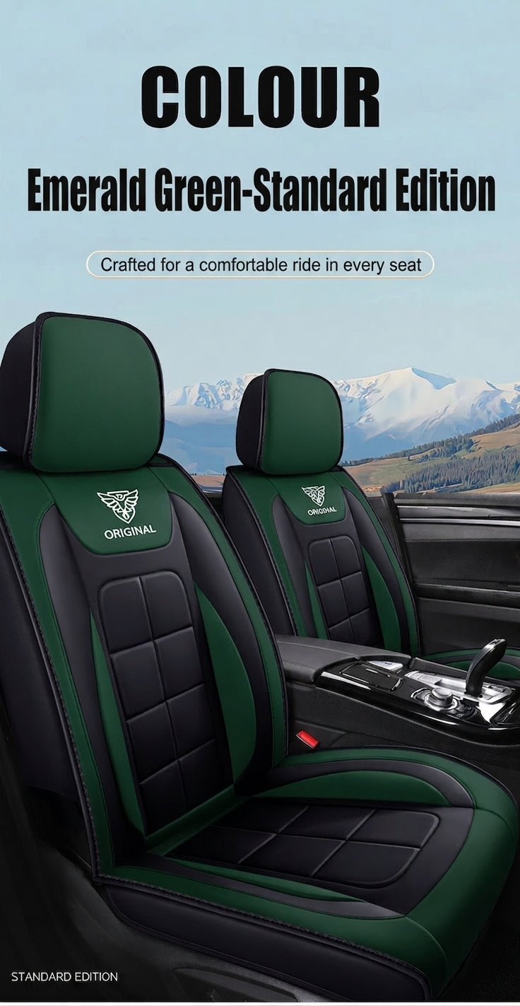 The five-seater car seat cushion is fully surrounded by the all-season universal leather seat cover, which is wear-resistant, dirt-resistant and breathable
