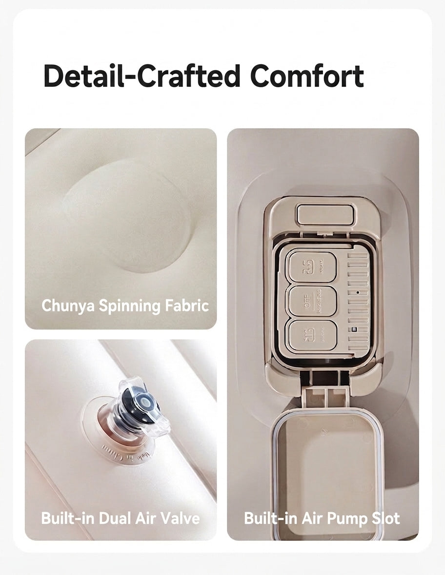 Car rear sleeping automatic travel mattress sedan air mattress car sleeping in the car portable intelligent AI car inflatable bed