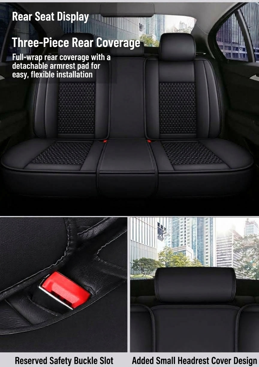 Cross-border foreign trade all-season dedicated seat cover full-coverage car seat cover leather seat cover summer ice silk seat cushion
