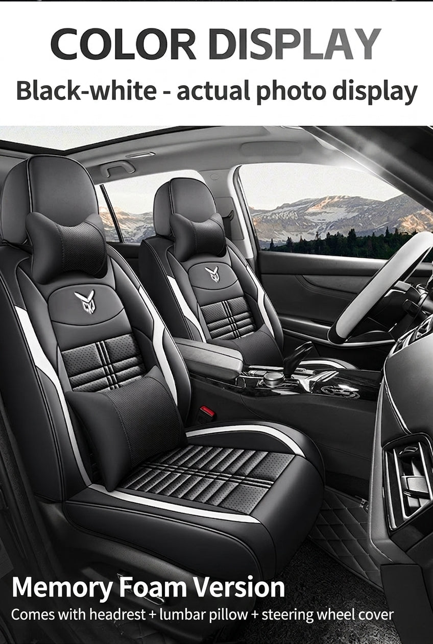 Cross-border car seat cushions with a light luxury, premium feel, all-around car seat cushions, all-season universal, simple, breathable, stain-resistant, and stain-resistant