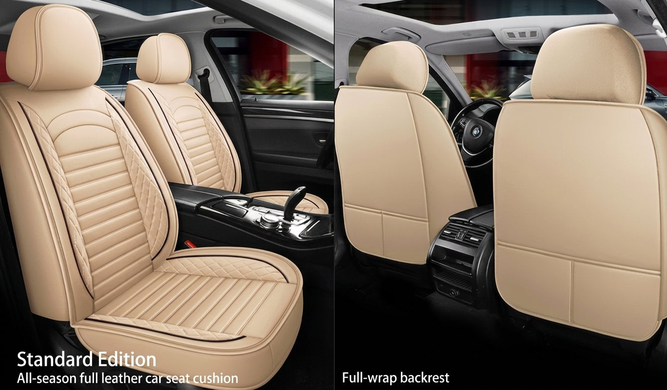 New all-season universal cartoon car seat cushion wholesale, premium feel, full leather, full coverage for small passenger car seat cushions