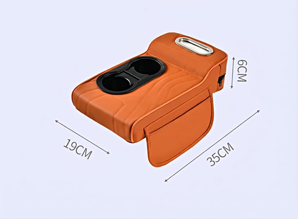 2025 New Central Car Armrest Box Height Pad Cover Protective Cover Double Cup Holder Premium Leather Car Accessories