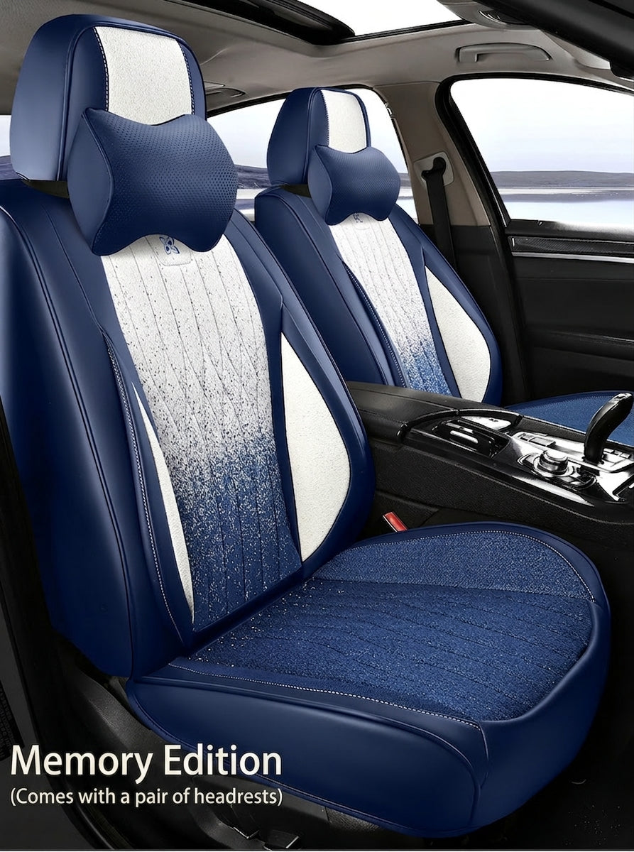 Car seat cushion linen fabric art all-inclusive all-season universal goddess seat cushion 2026 new model interior breathable seat cover wholesale