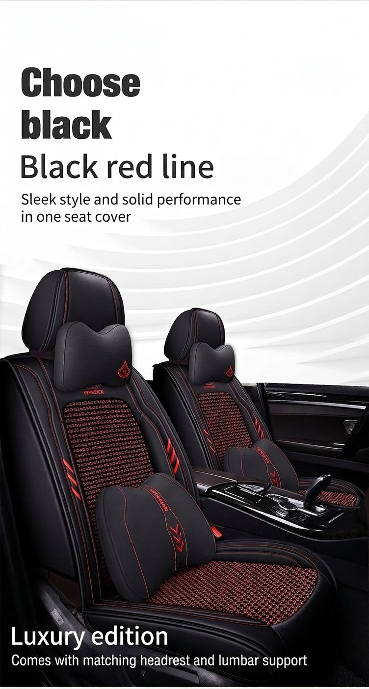 2024 car seat cushions, all-season universal, full coverage five-seater car seat cushions, summer breathable ice silk seat covers wholesale
