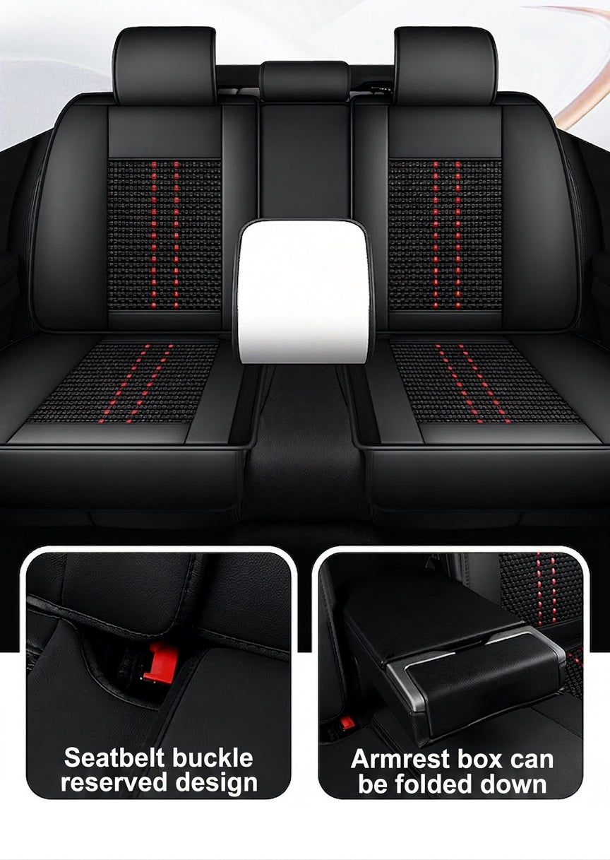 Car seat cushion new all-enclosed special seat cover four seasons universal leather seat cover summer ice silk cartoon seat cushion cover