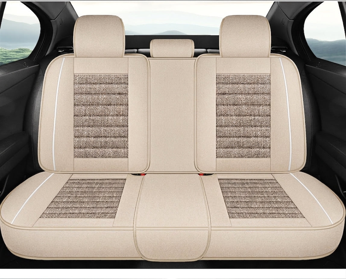 25 years new linen split head car seat cushion four seasons universal seat cover original piece drop shipping cross-border wholesale