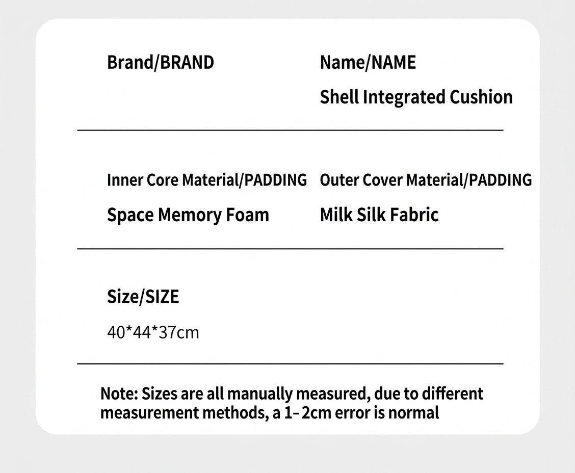 Memory foam lumbar support cushion, office prolonged sitting pressure-relief hip cushion, student chair support lumbar cushion, integrated cushion