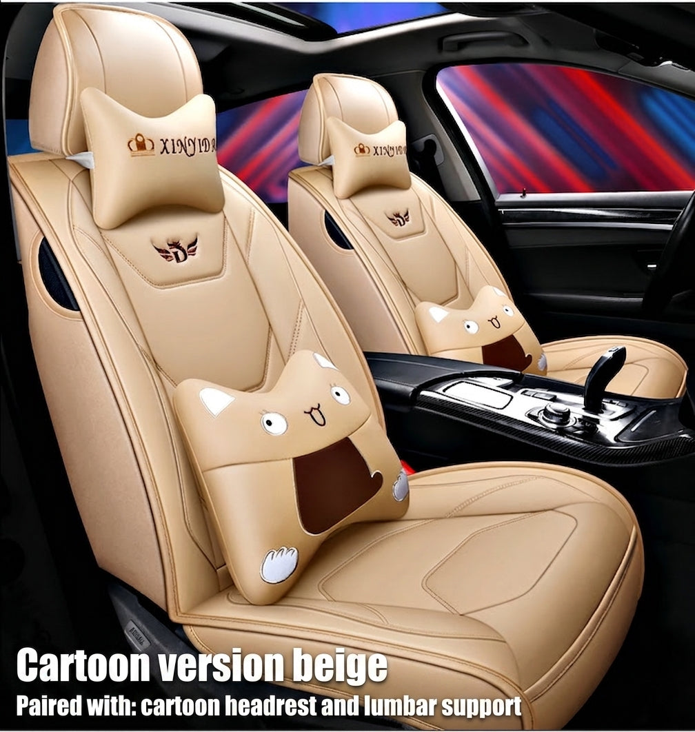 New car cushion leather all-wrap wear-resistant leather car seat cover is suitable for small car SUV car seat cover in all seasons