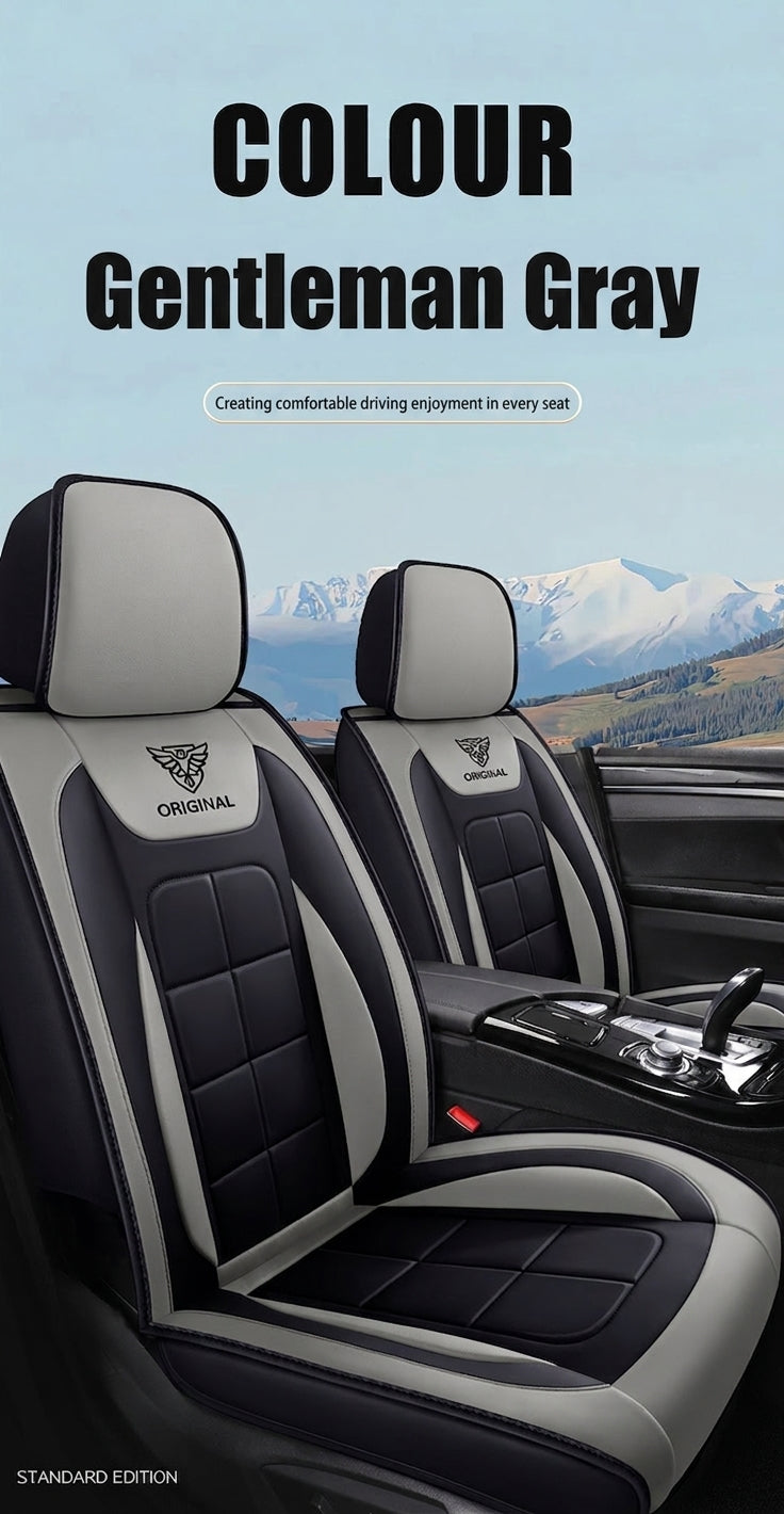 The five-seater car seat cushion is fully surrounded by the all-season universal leather seat cover, which is wear-resistant, dirt-resistant and breathable