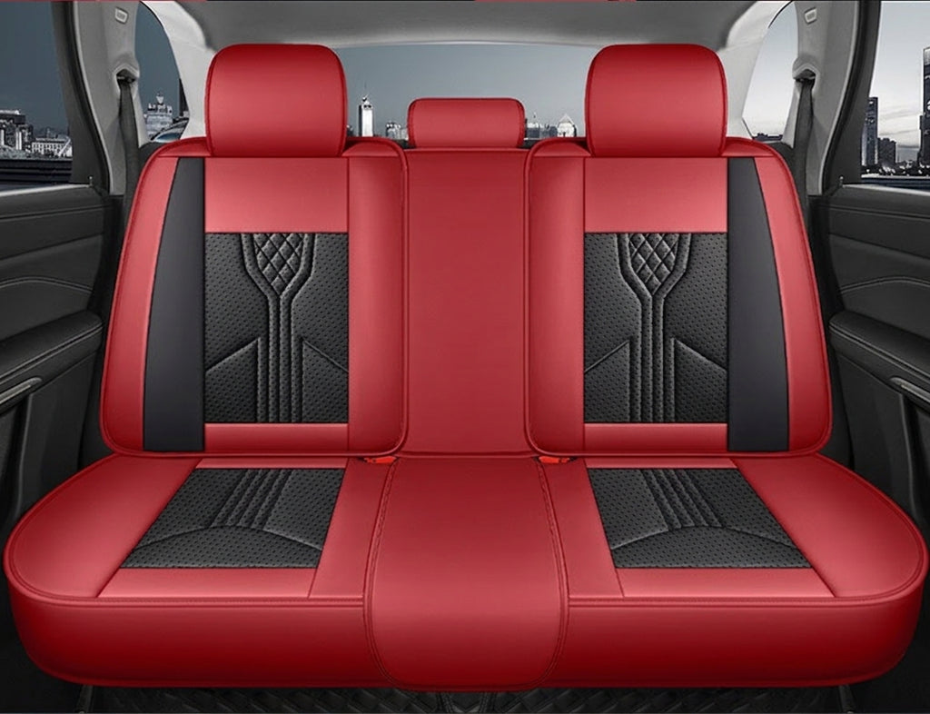 3D Nappa leather car full-coverage integrated headrest cover, all-season universal sports seat cover, leather seat cushion manufacturer wholesale