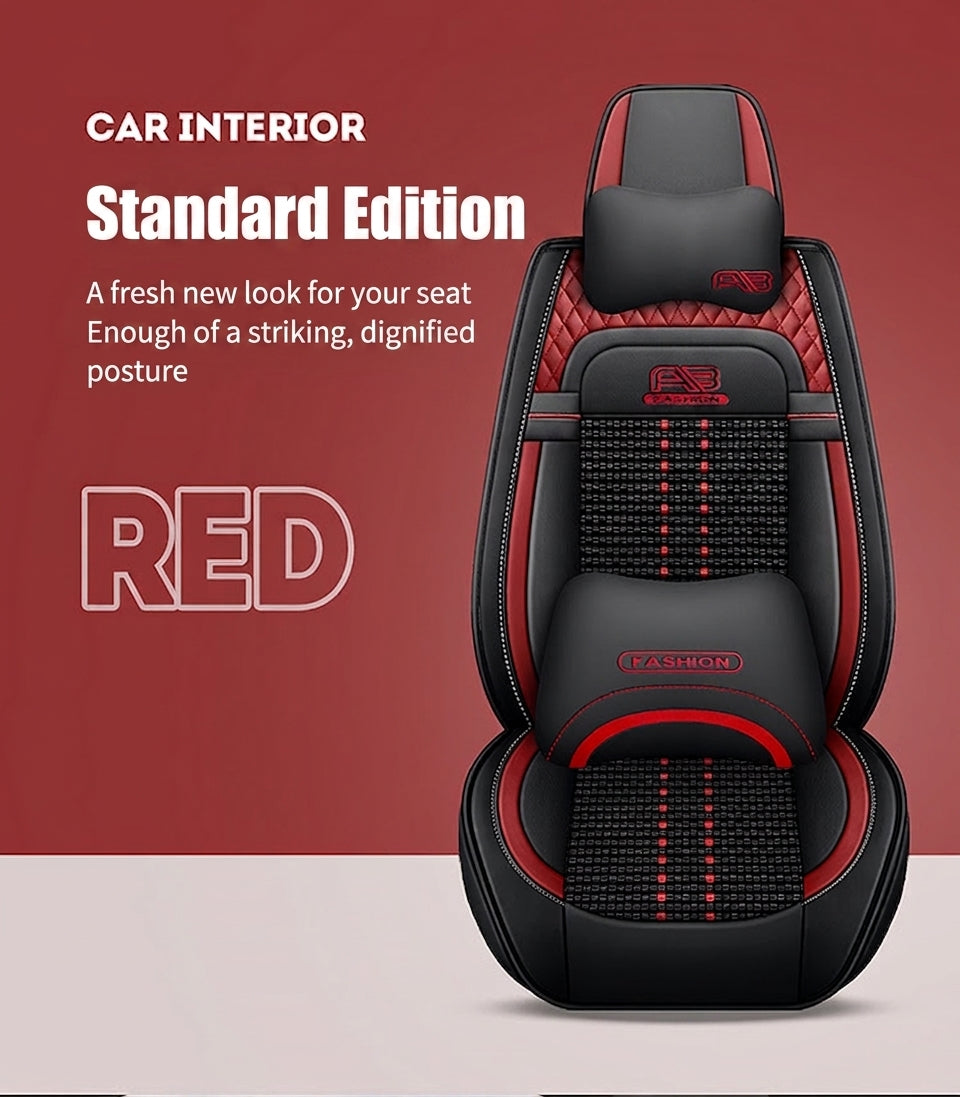 Car seat cushion new all-enclosed special seat cover four seasons universal leather seat cover summer ice silk cartoon seat cushion cover