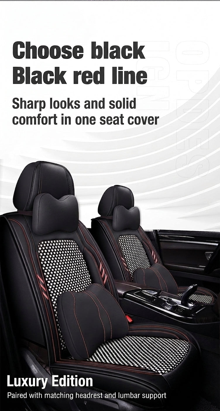 2024 car seat cushions, all-season universal, full coverage five-seater car seat cushions, summer breathable ice silk seat covers wholesale