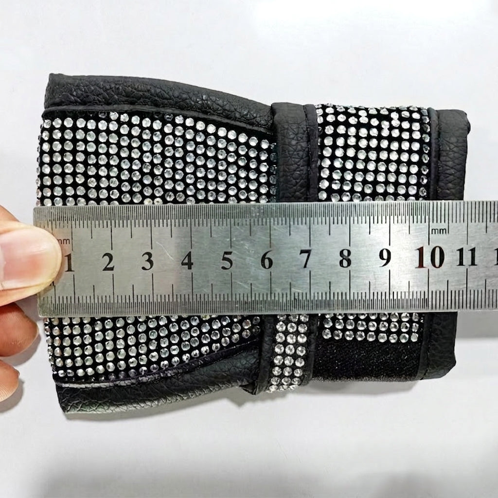 Car steering wheel cover, diamond-shaped new all-season universal seatbelt cover, multi-piece coaster steering wheel protective cover