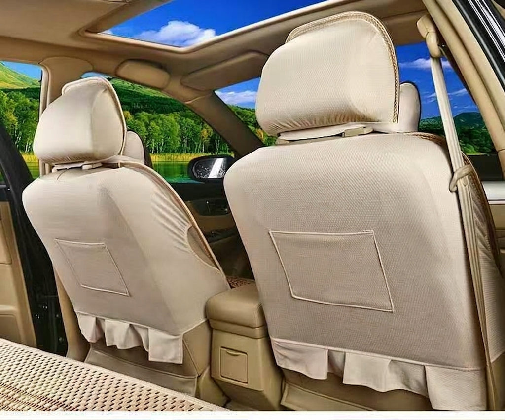 Summer Ice Silk car seat cushion, all-season universal breathable, summer-specific all-encompassing car seat cover, single-seat, five-seater, cross-border design