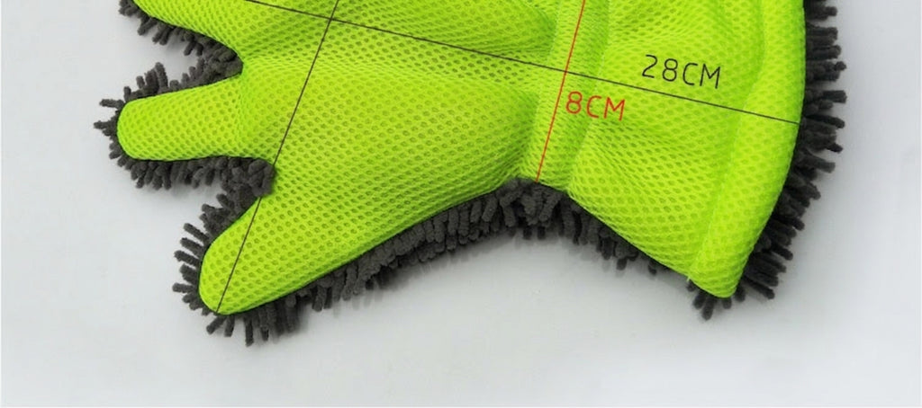 Fride Rich Velvet Thickened Car Wash Gloves Housekeeping Cleaning Gloves Sandwich Mesh Hole Wipe Gloves