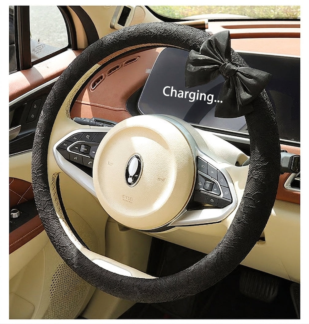 Lace car steering wheel cover, anti-slip decoration, all-season universal one-piece dropshipping, cross-border e-commerce trending sporty style