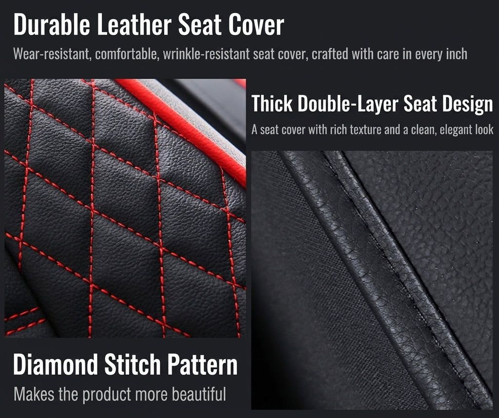 New all-season universal cartoon car seat cushion wholesale, premium feel, full leather, full coverage for small passenger car seat cushions
