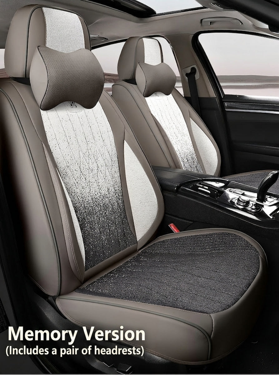 Car seat cushion linen fabric art all-inclusive all-season universal goddess seat cushion 2026 new model interior breathable seat cover wholesale