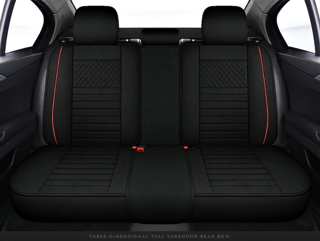 All-season universal full-coverage car seat covers, full-coverage spring and winter linen fabric art car covers, seat covers, and car cushion covers