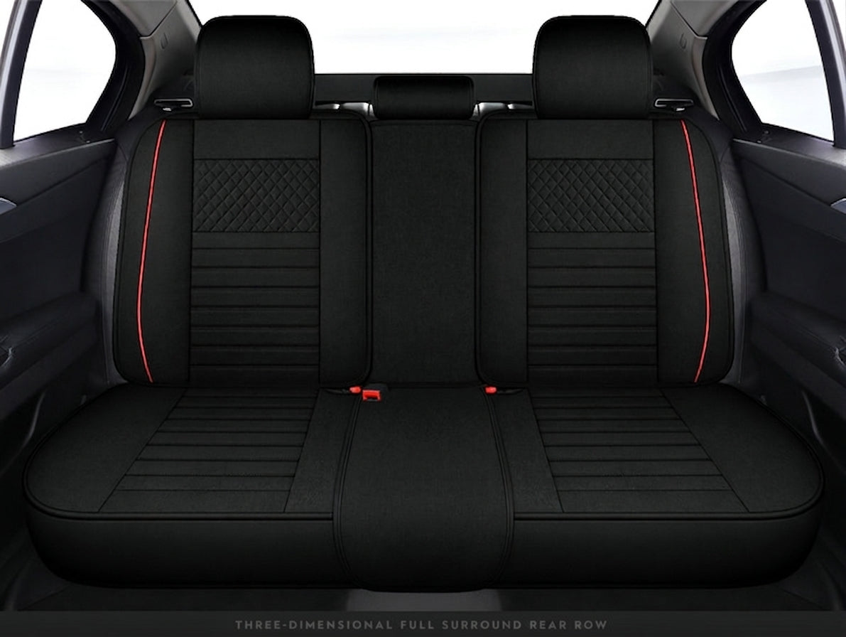 All-season universal full-coverage car seat covers, full-coverage spring and winter linen fabric art car covers, seat covers, and car cushion covers
