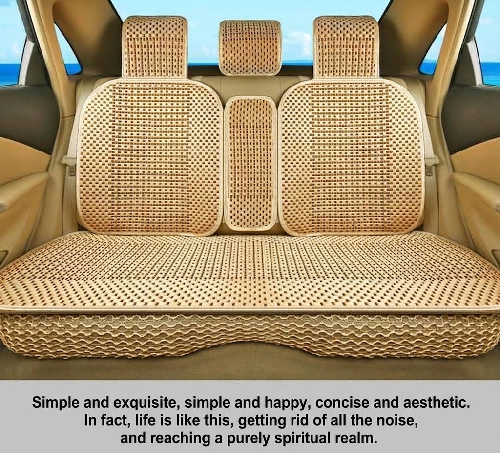 Summer Ice Silk car seat cushion, all-season universal breathable, summer-specific all-encompassing car seat cover, single-seat, five-seater, cross-border design