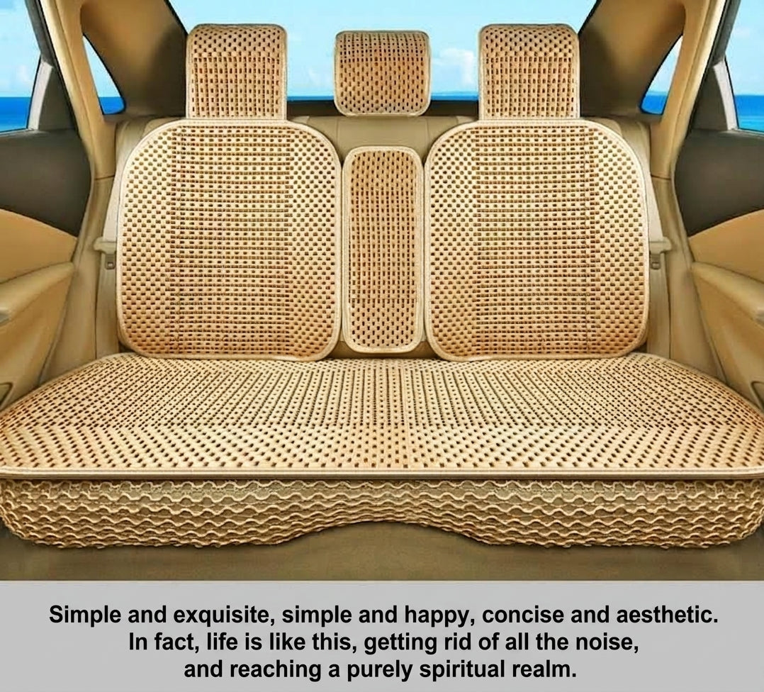 Summer Ice Silk car seat cushion, all-season universal breathable, summer-specific all-encompassing car seat cover, single-seat, five-seater, cross-border design
