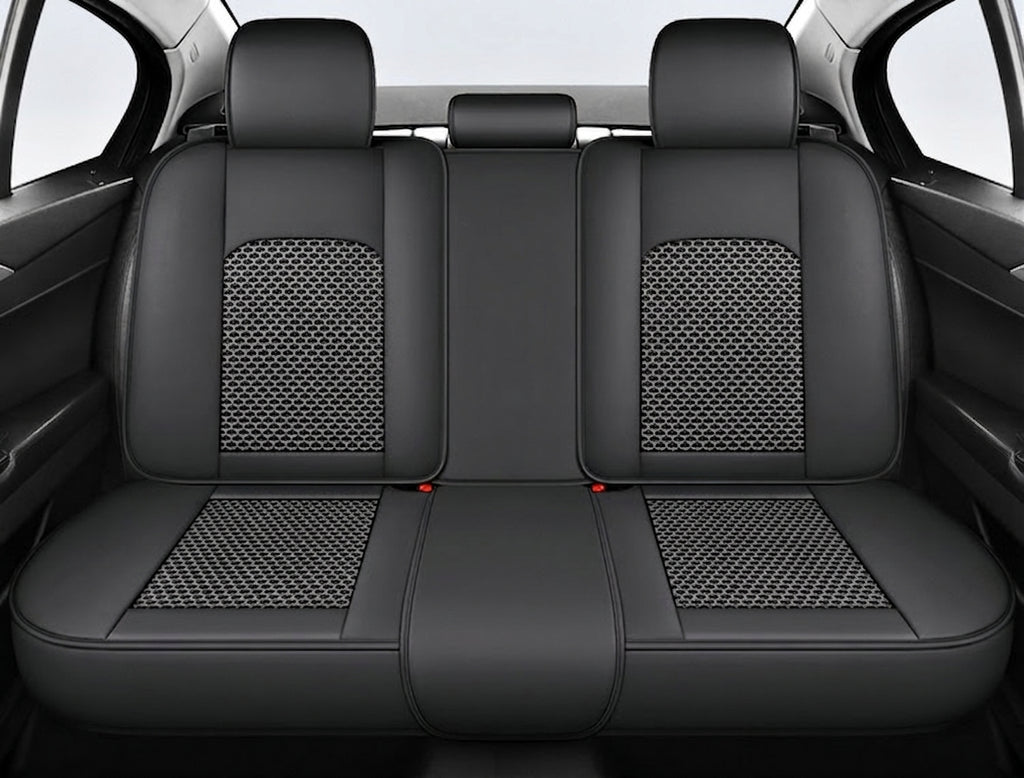 The 2025 new lumbar Napa leather ice silk car seat cushion is suitable for all seasons