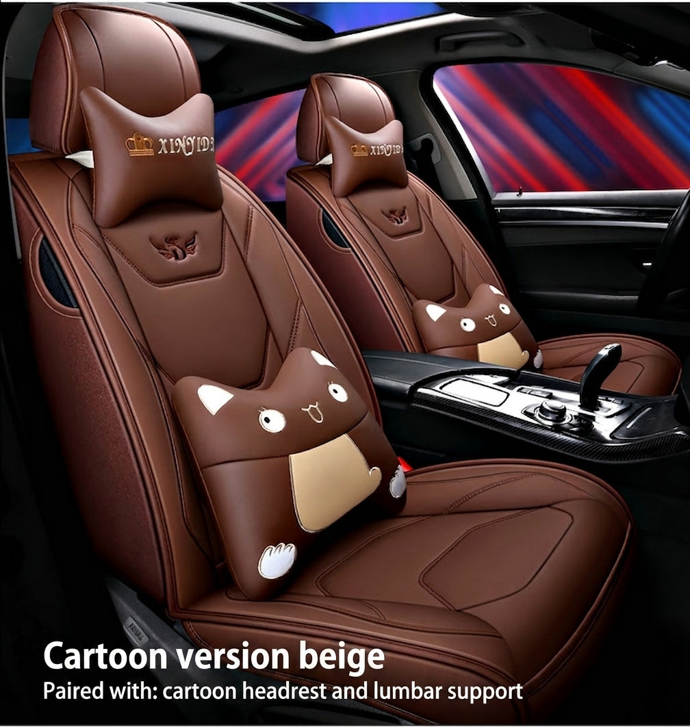 New car cushion leather all-wrap wear-resistant leather car seat cover is suitable for small car SUV car seat cover in all seasons