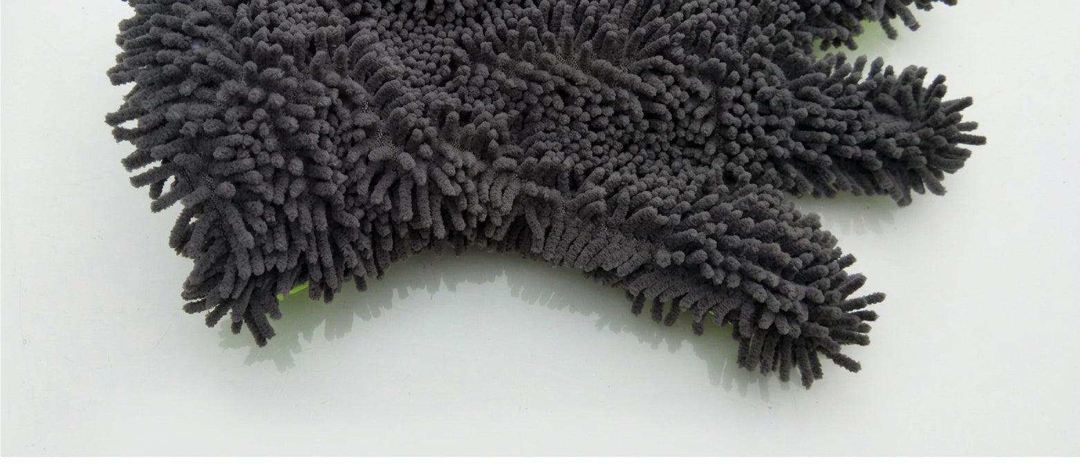 Fride Rich Velvet Thickened Car Wash Gloves Housekeeping Cleaning Gloves Sandwich Mesh Hole Wipe Gloves