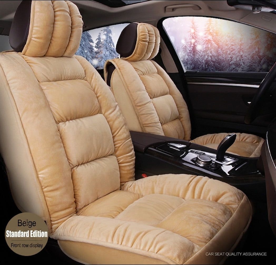 Winter short plush car seat cushion new winter car fleece seat cover universal down all-inclusive seat cushion wholesale