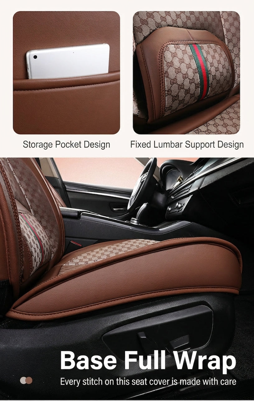 Car seat cushions are fully covered, all-season universal, five-seat small car seat cushions, reinforced waist belts, memory foam, and wholesale car seat cushions