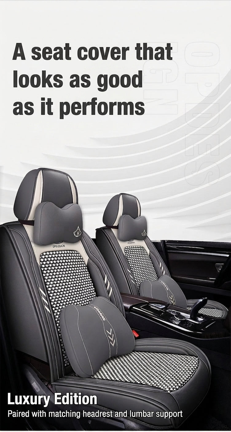 2024 car seat cushions, all-season universal, full coverage five-seater car seat cushions, summer breathable ice silk seat covers wholesale