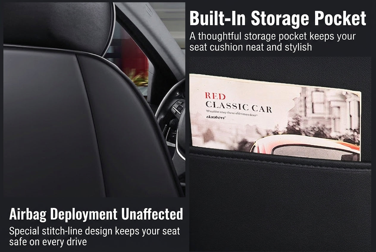 New all-season universal cartoon car seat cushion wholesale, premium feel, full leather, full coverage for small passenger car seat cushions