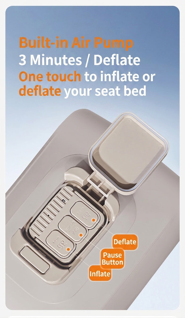 26 New Rear Seat Sleeping Essentials with Leveling Pad for Travel, Outings, Spring Outings, Outdoor Car Inflatable Bed