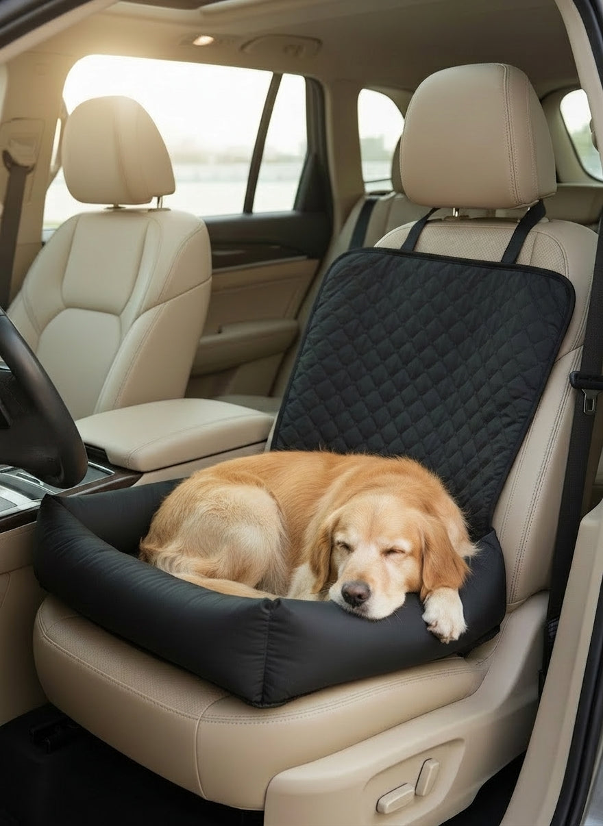 Car pet mat, water-repellent for travel, water-repellent in-car dog bed, Amazon hot-selling car passenger seat pet bed