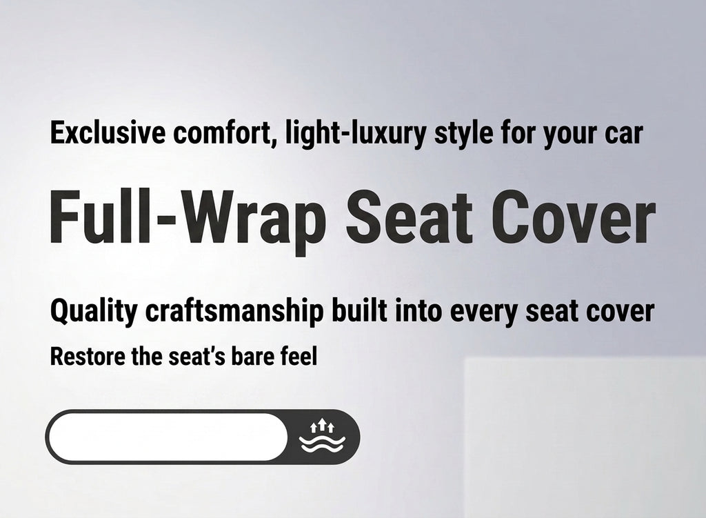 3D Nappa leather car full-coverage integrated headrest cover, all-season universal sports seat cover, leather seat cushion manufacturer wholesale
