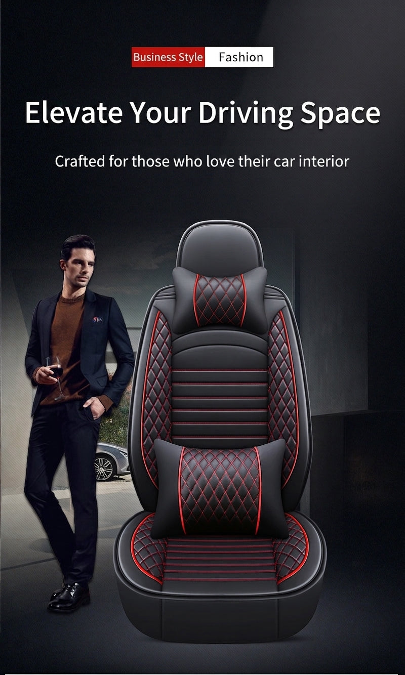 New all-season universal cartoon car seat cushion wholesale, premium feel, full leather, full coverage for small passenger car seat cushions