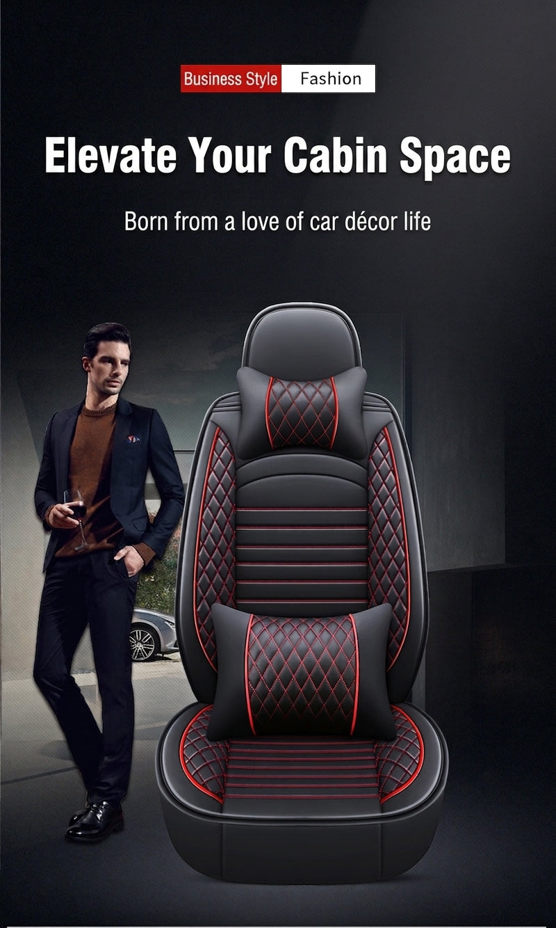 New all-season universal cartoon car seat cushion wholesale, premium feel, full leather, full coverage for small passenger car seat cushions