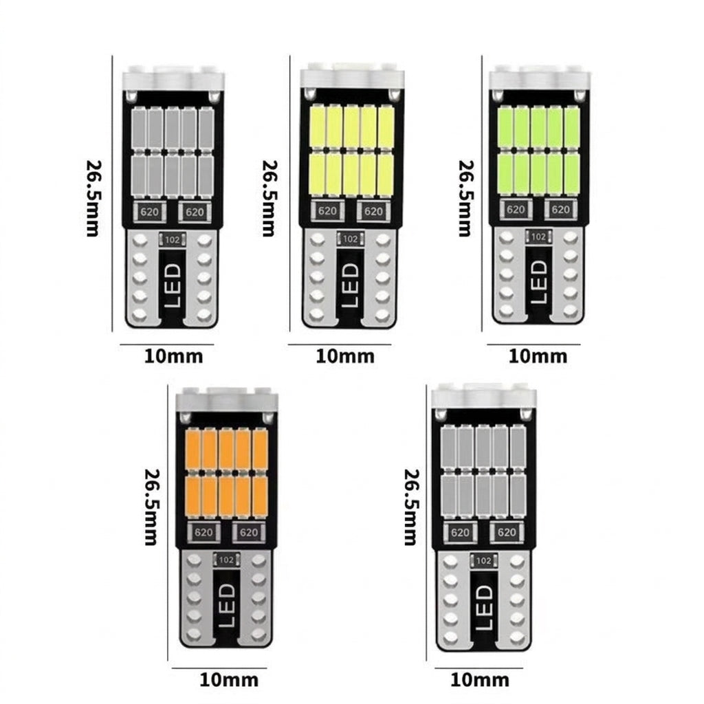 Car LED High Brightness Reading Light W5W T10 4014 26smd License Plate Light Cross-border exclusive license plate display light