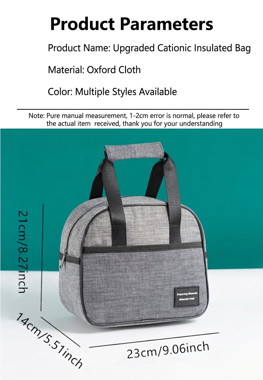 Insulated Lunch Box Bag, Large Capacity