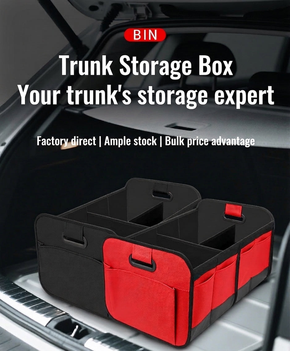 Cross-border car storage box trunk storage box oxford cloth storage box large capacity foldable spot wholesale