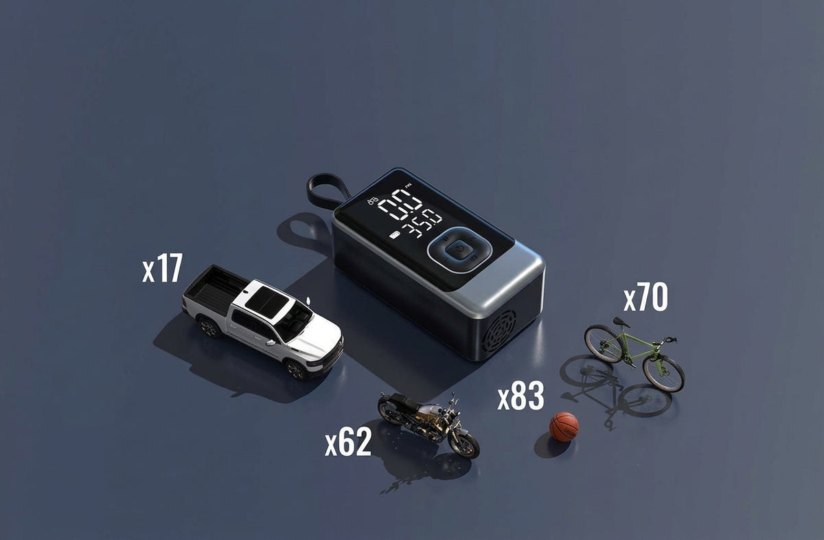 Cross-border on-board inflatable pump, on-board wireless inflatable pump, portable inflatable pump for car, electric car tire pump