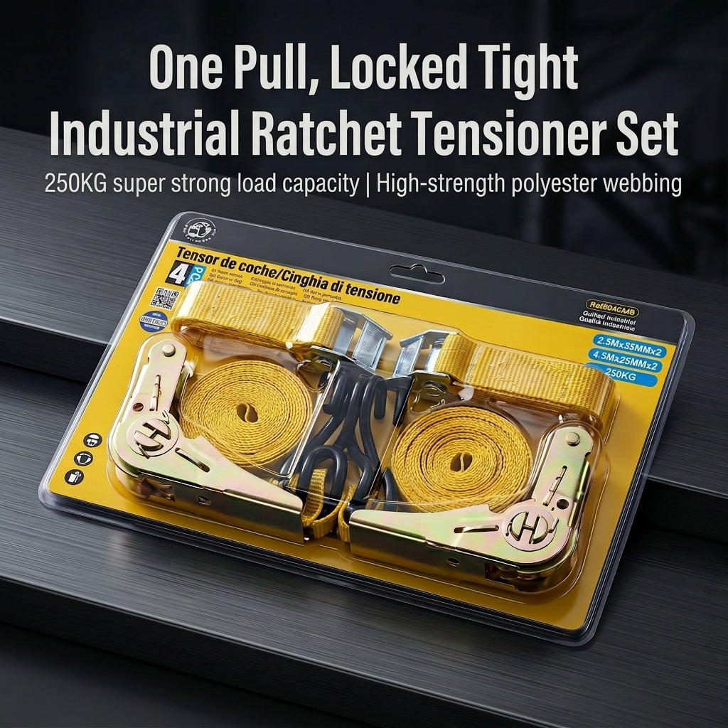 Trailer Rope Tensioner Strap - 25mm Ratchet