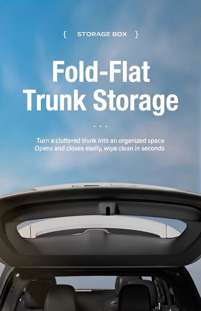Car trunk storage box, cross-border trunk folding multifunctional Amazon bestseller, self-driving touring in-car storage box
