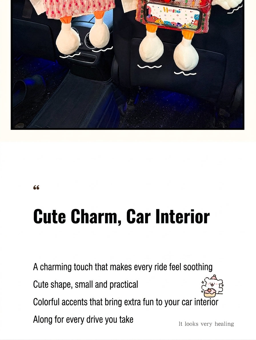 Car trash bin, waterproof two-in-one storage box for car seatbacks, plastic storage container for automotive supplies