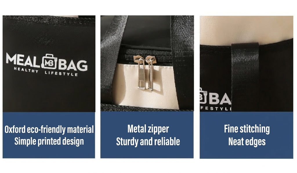 Insulated Lunch Bag, Waterproof Oxford Cloth