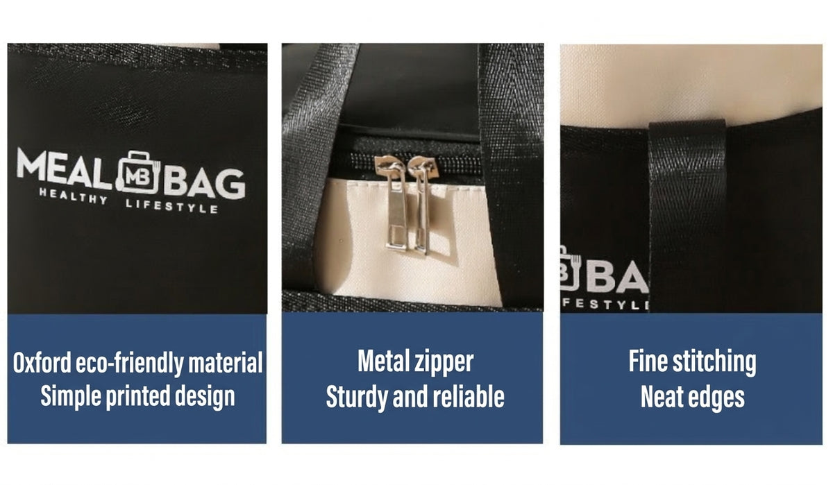 Insulated Lunch Bag, Waterproof Oxford Cloth