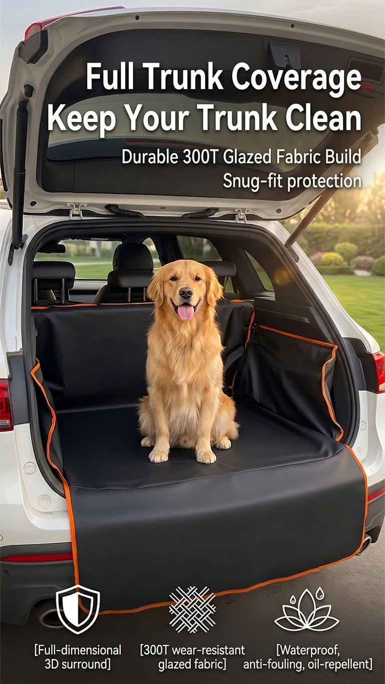 Car trunk pad, car pet pad, anti-dirt and scratch-resistant enlarged rear seat pad, waterproof pet seat pad