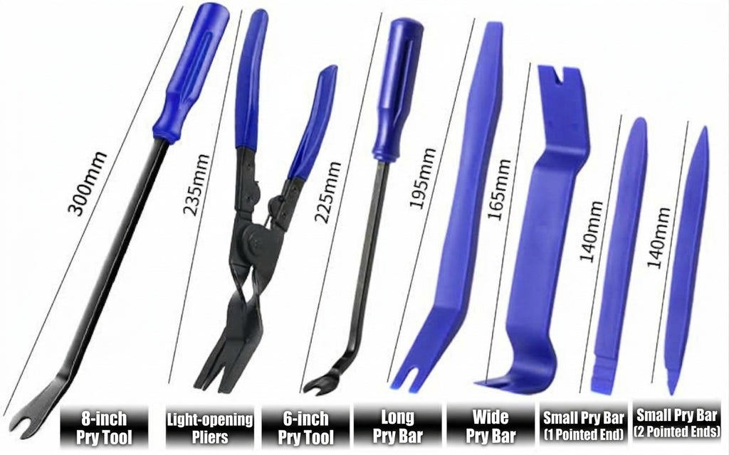 5 pieces, 6 pieces, 7-piece set, car panel car door audio system decoration modification tool, clip screwdriver, pliers, disassembly 3 pieces