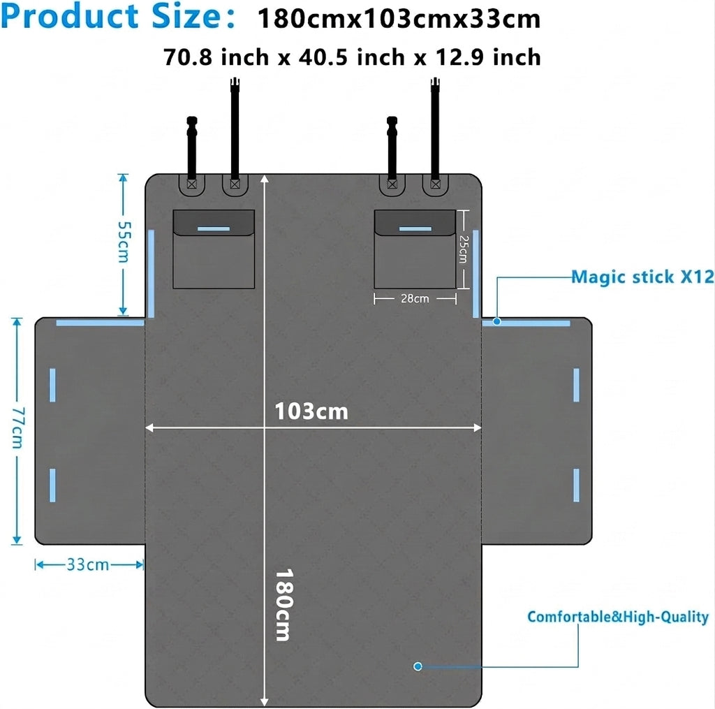Car Trunk Pet Mat - Multiple Colors